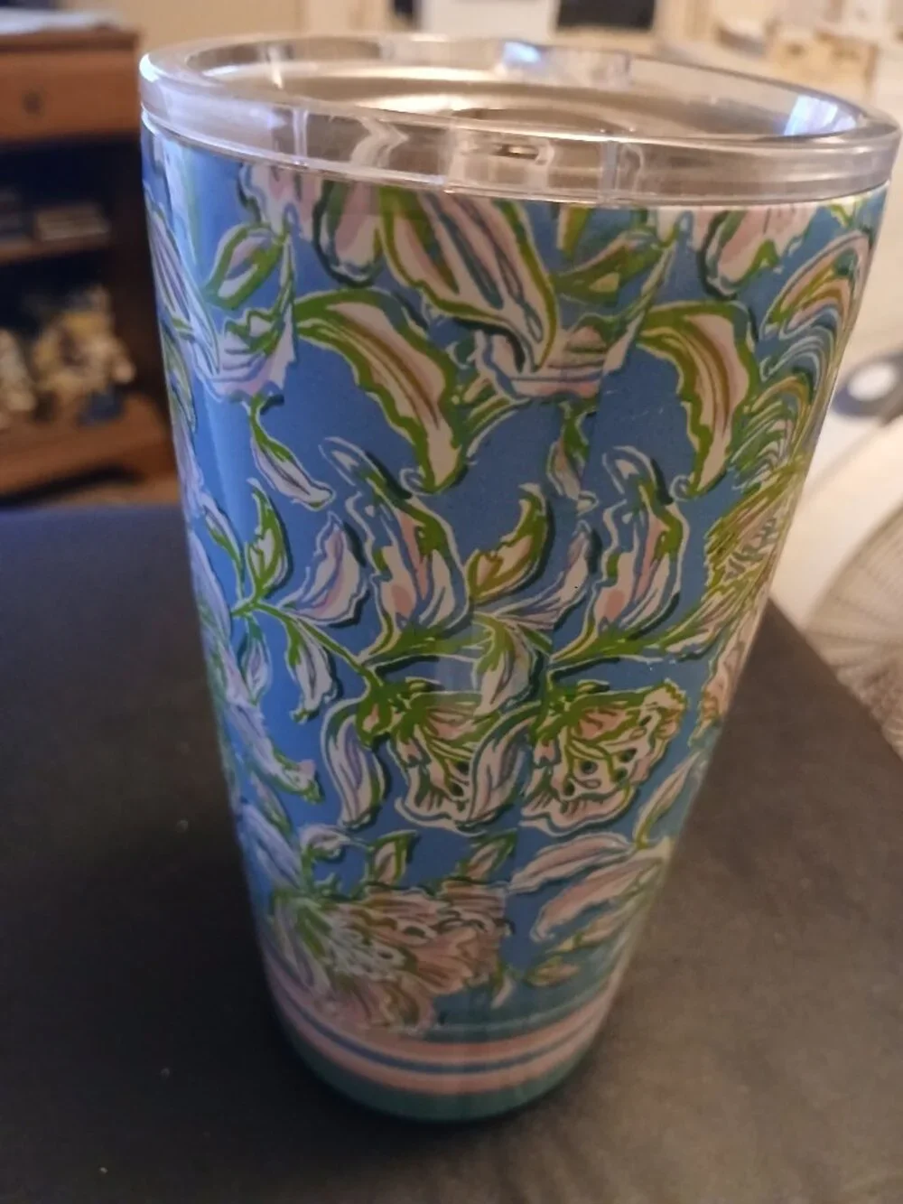 Lilly Pulitzer 20 oz Insulated Tumbler Stainless Steel Cup Damaged Lid